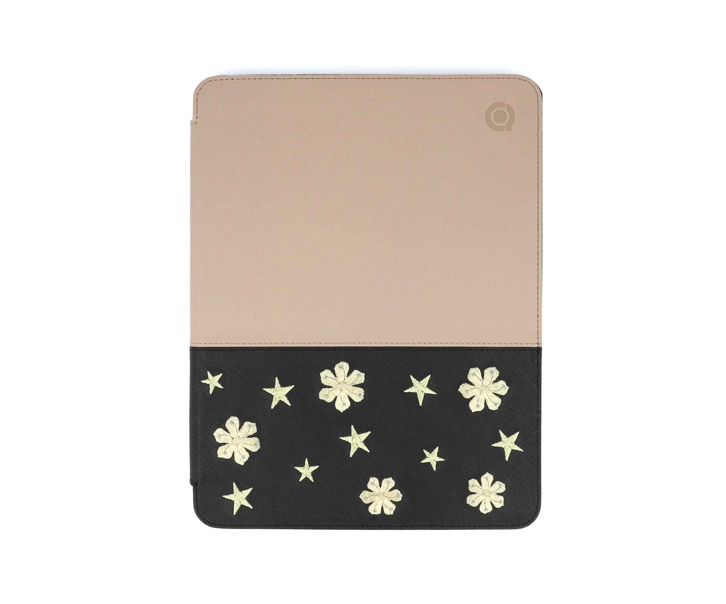 Embroidered Patchwork Tablet Folio