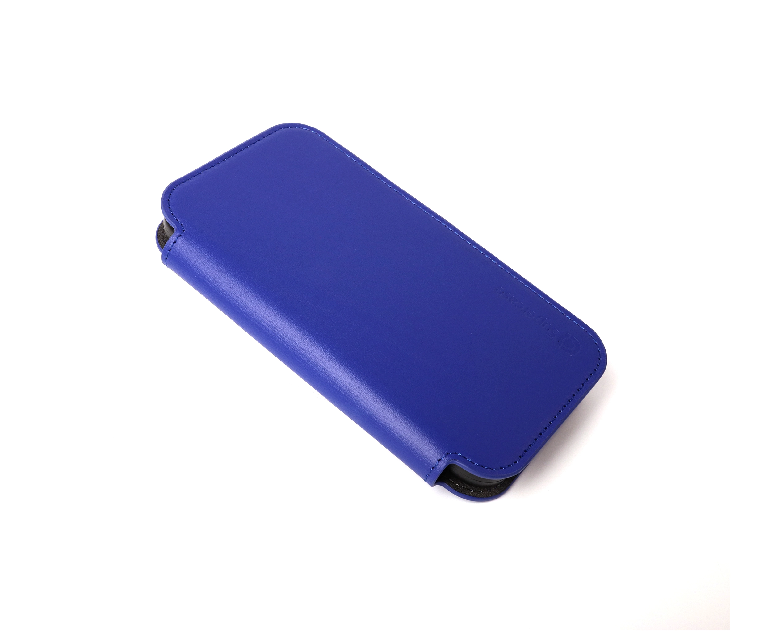 Blue Leather iPhone 13 Pro Max Folio Case