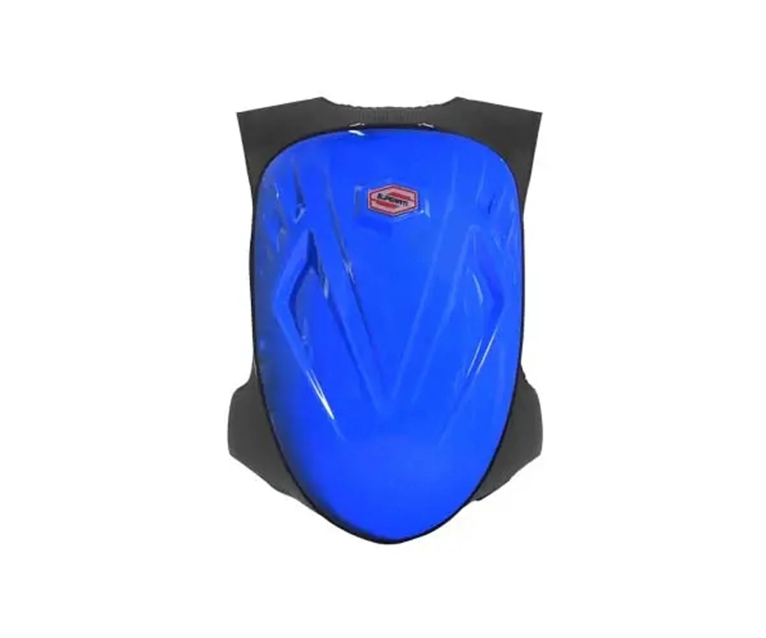 Blue Motorcycle Backpack with 'V' Groove