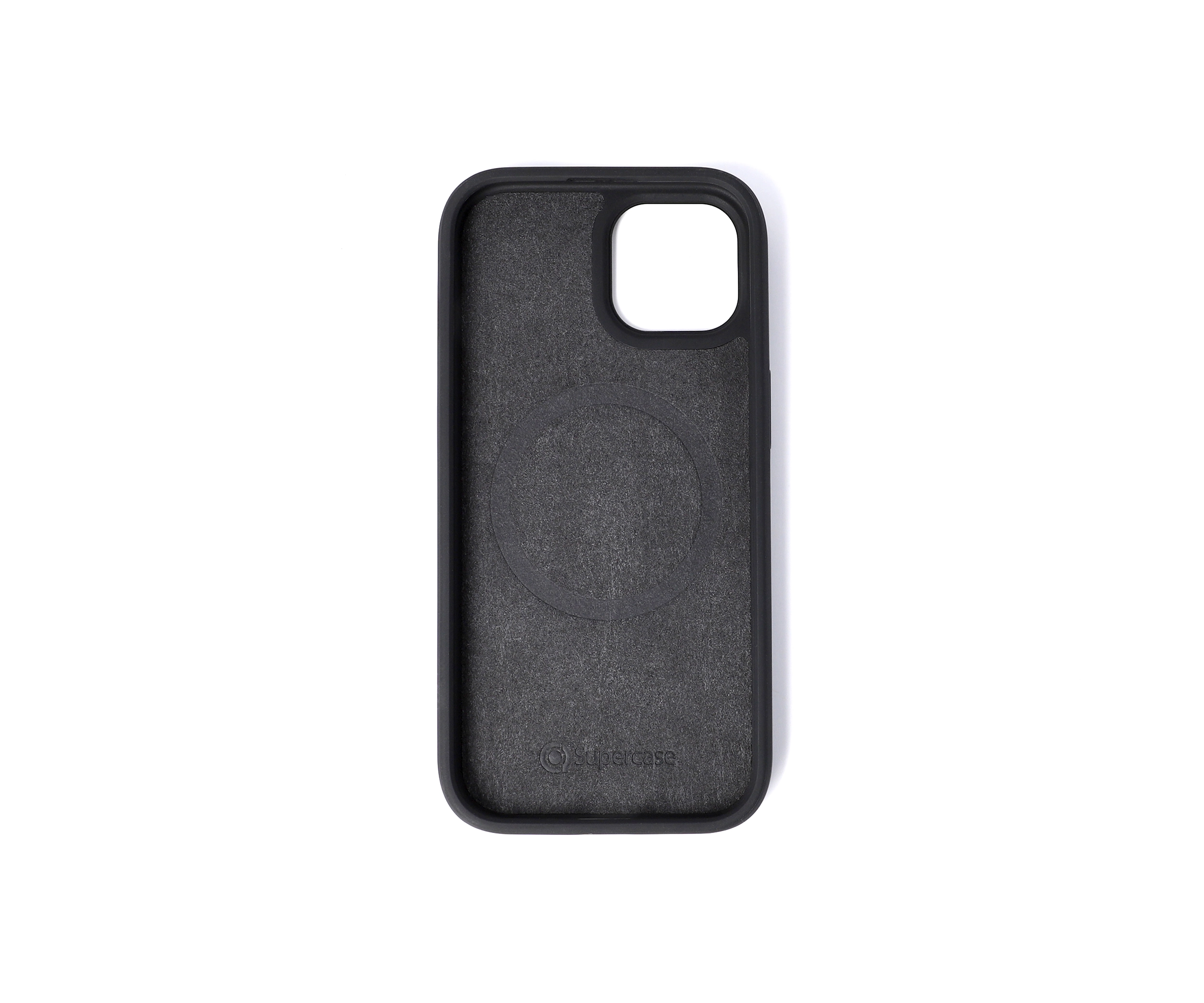 black fabric phone case
