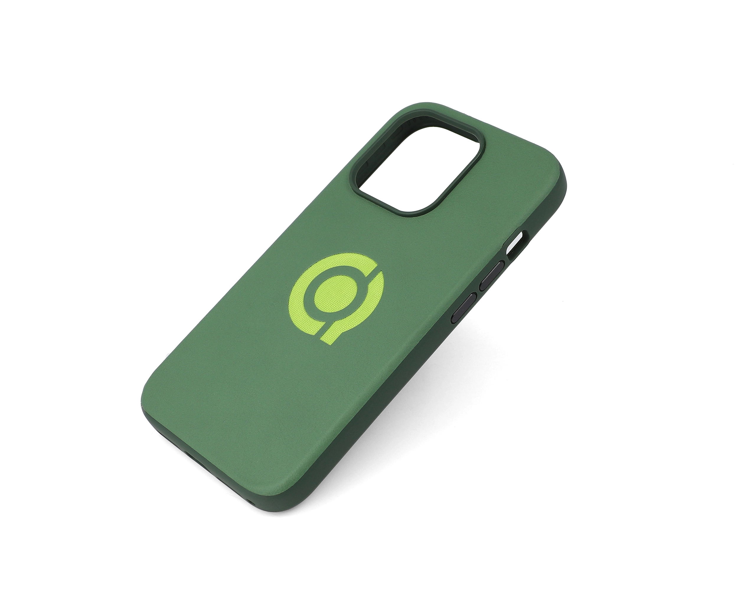 Fluorescent Green Logo Hybrid iPhone 15 Pro Case - Guangzhou Supercase ...