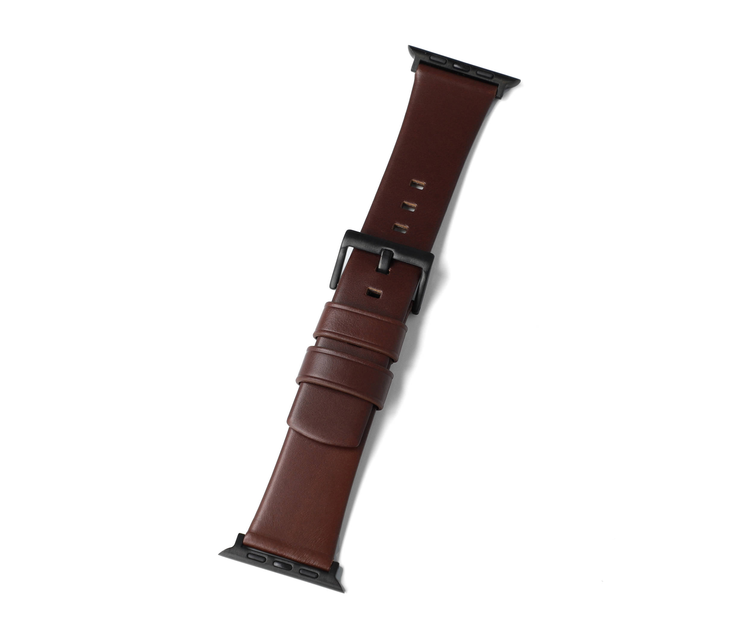 brown leather watchband