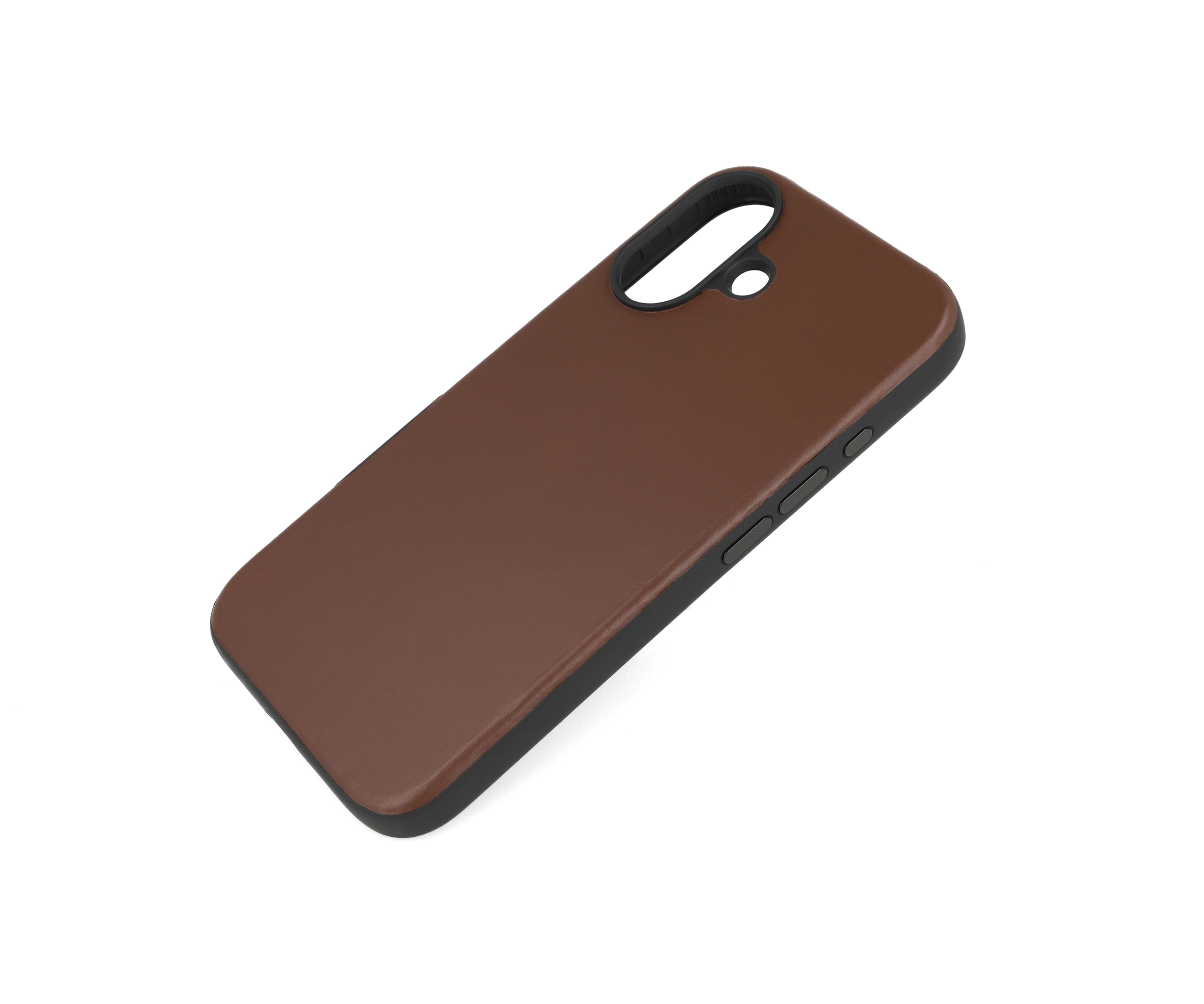 iPhone 16 Brown Leather Case