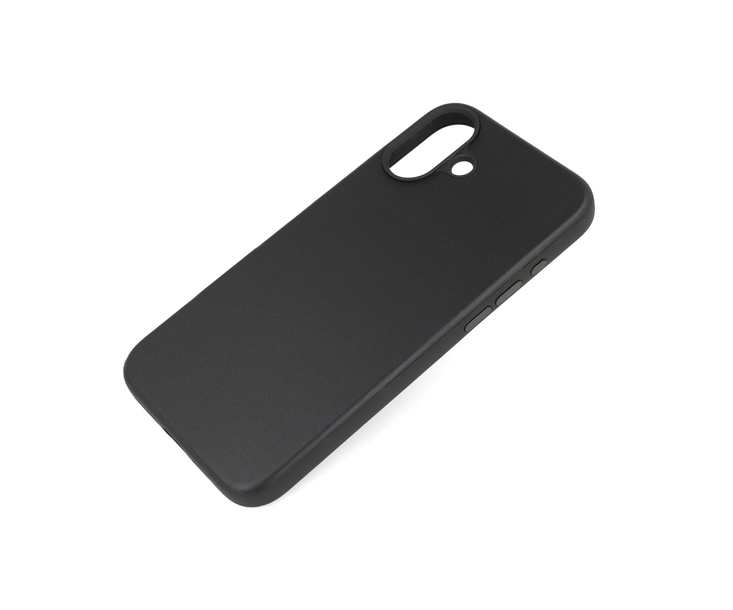 iPhone 16 Plus Black Leather Case