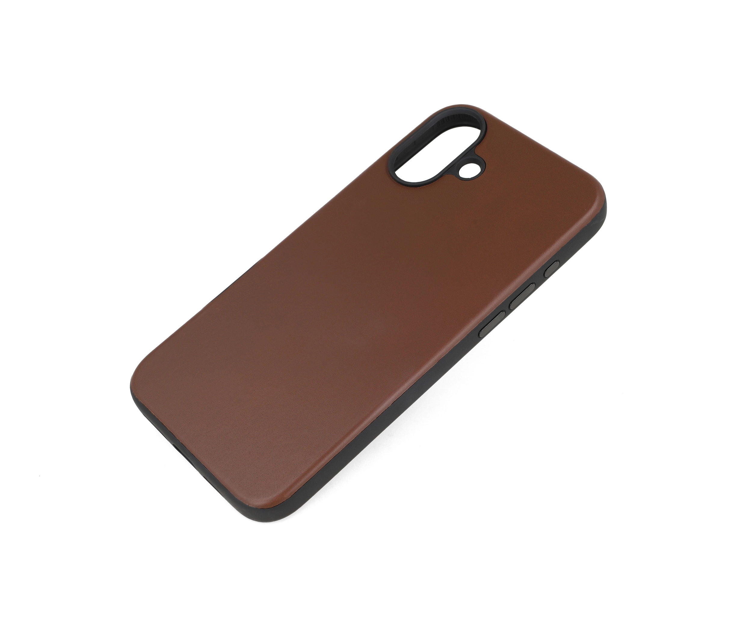 iPhone 16 Plus Brown Leather Case