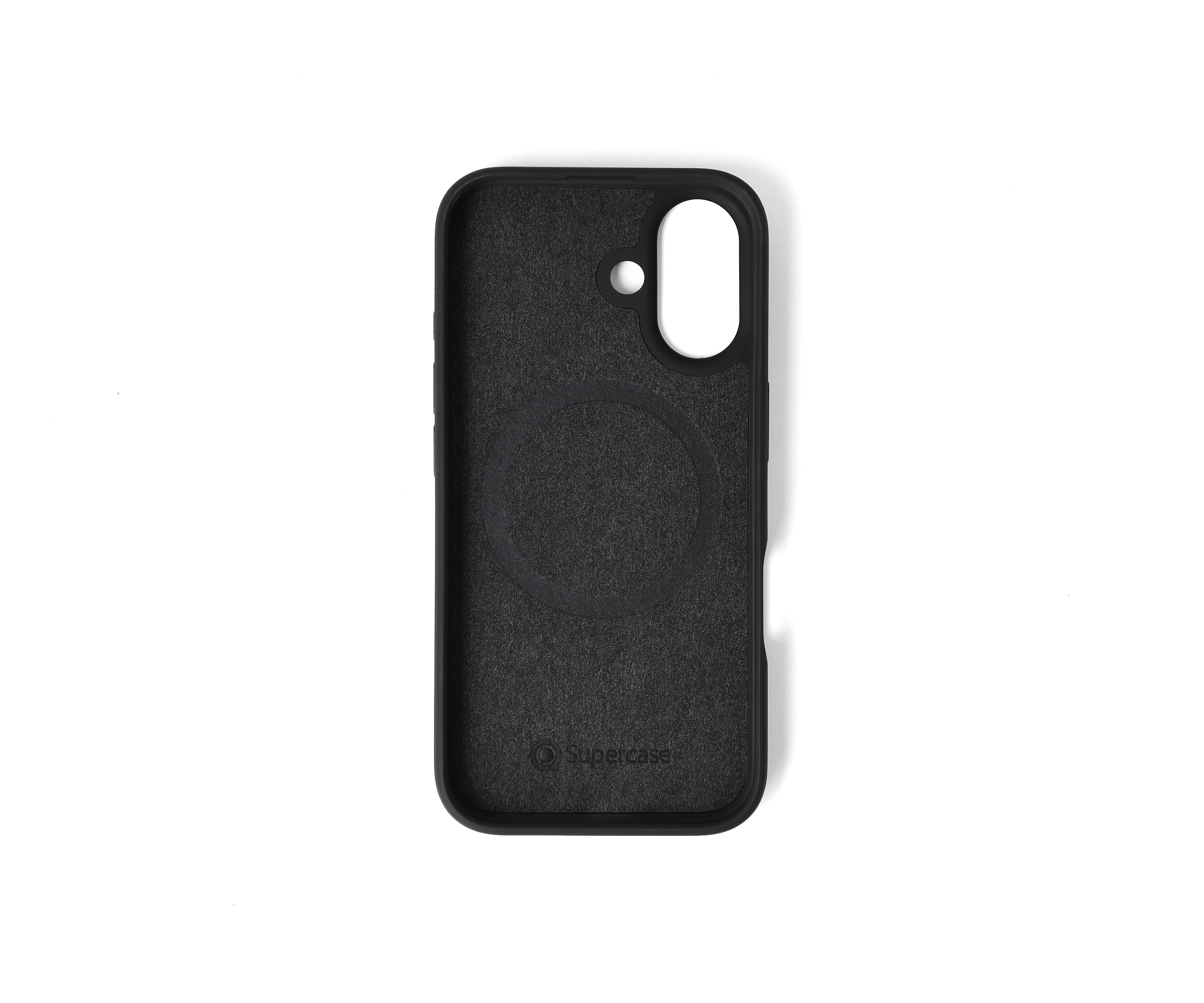 iPhone 16 Black Leather Case