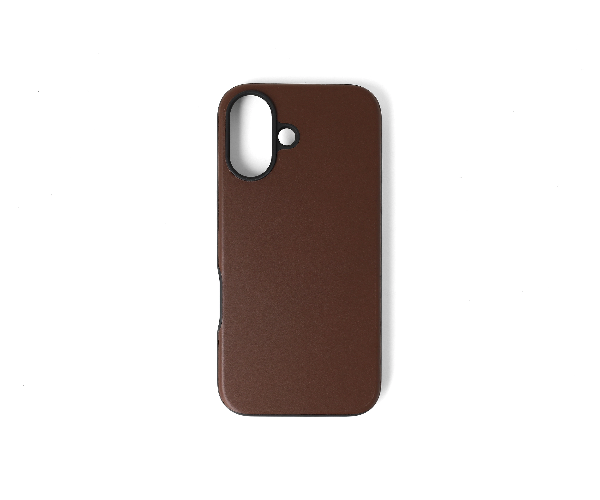 iPhone 16 Brown Leather Case