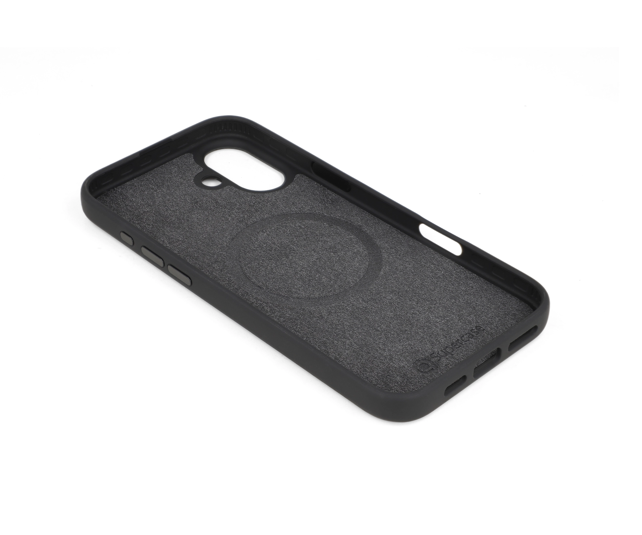 iPhone 16 Plus Black Leather Case