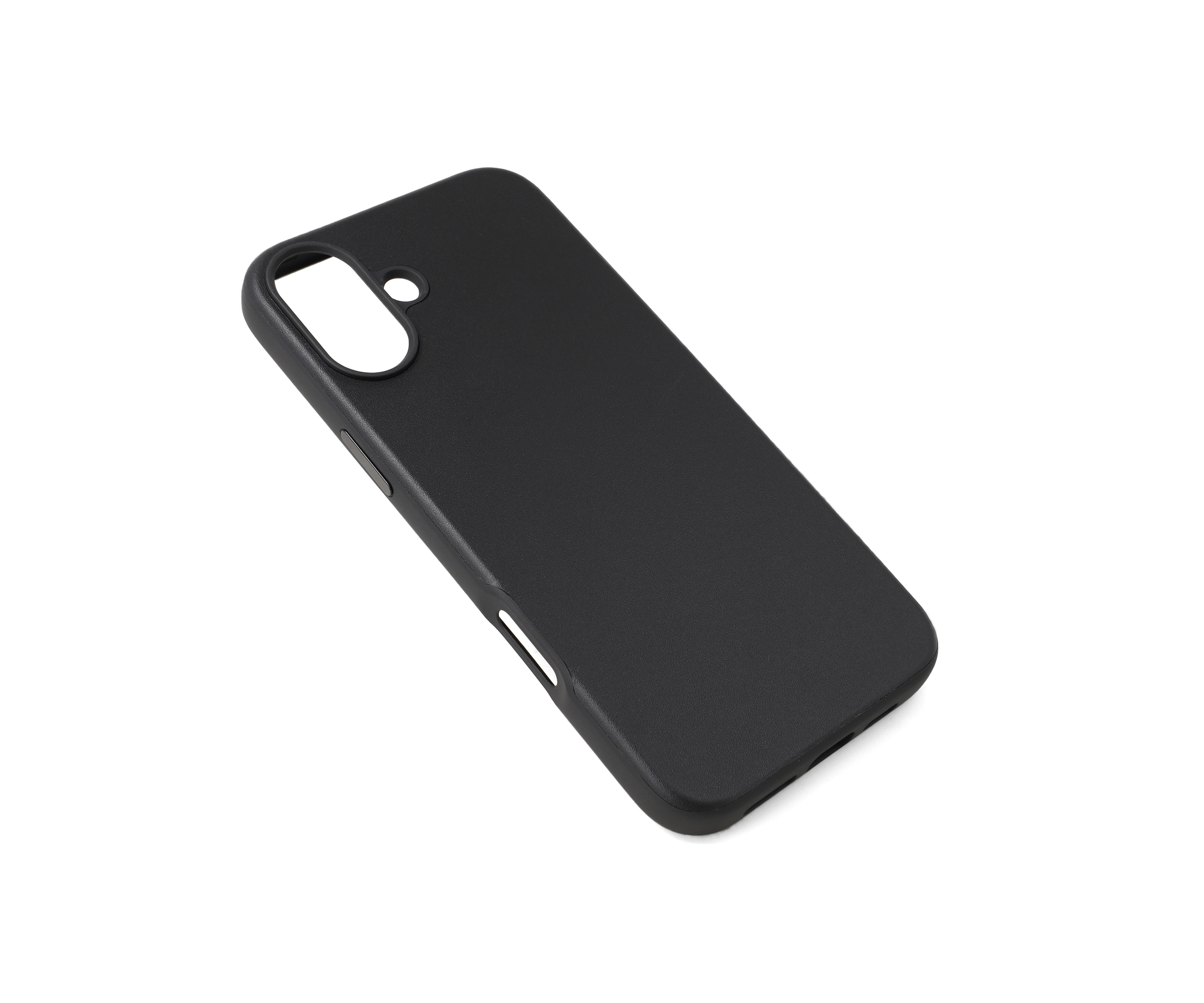 iPhone 16 Plus Black Leather Case