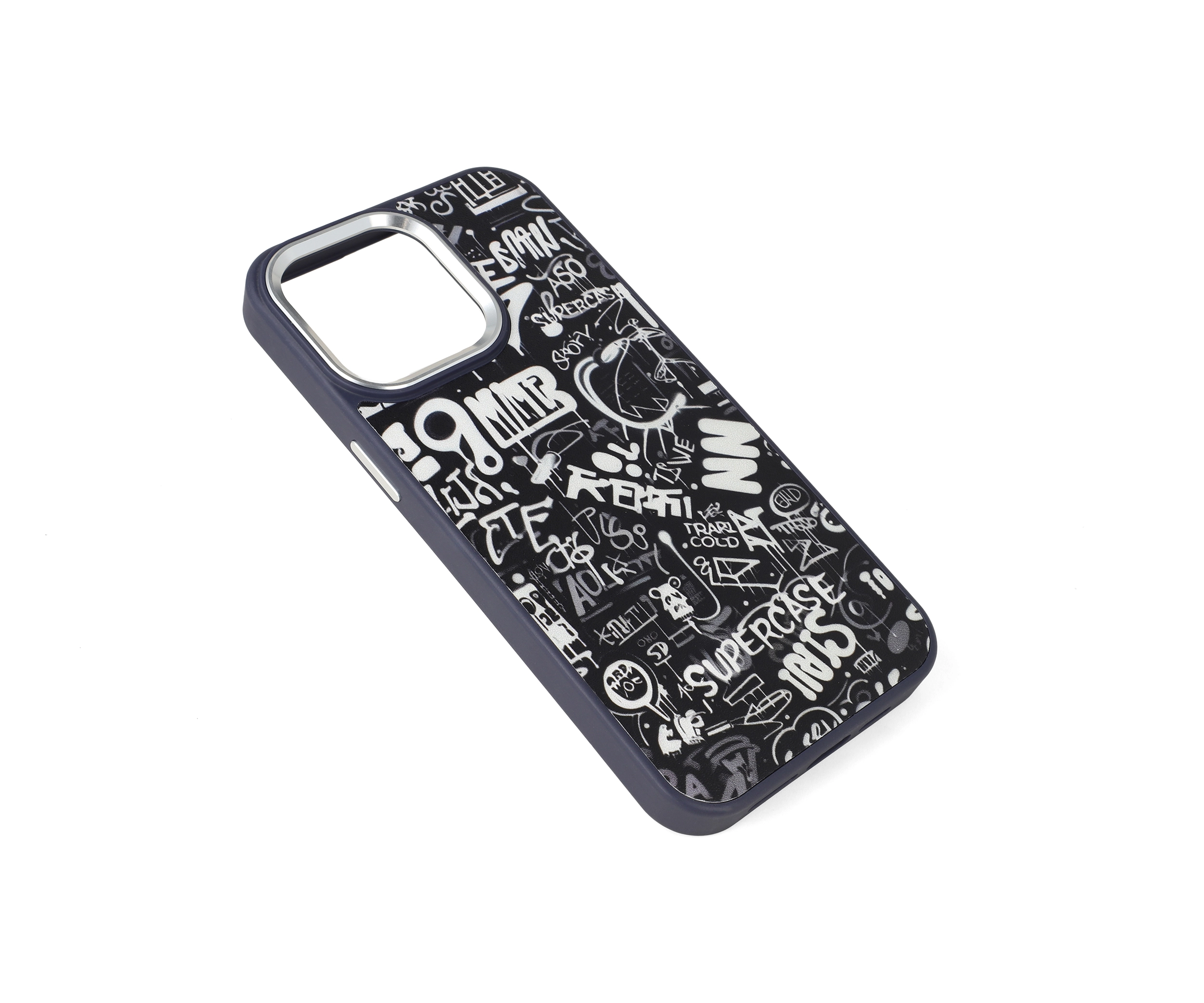 Printed Embossed Elegance iPhone 15 Pro Max Case