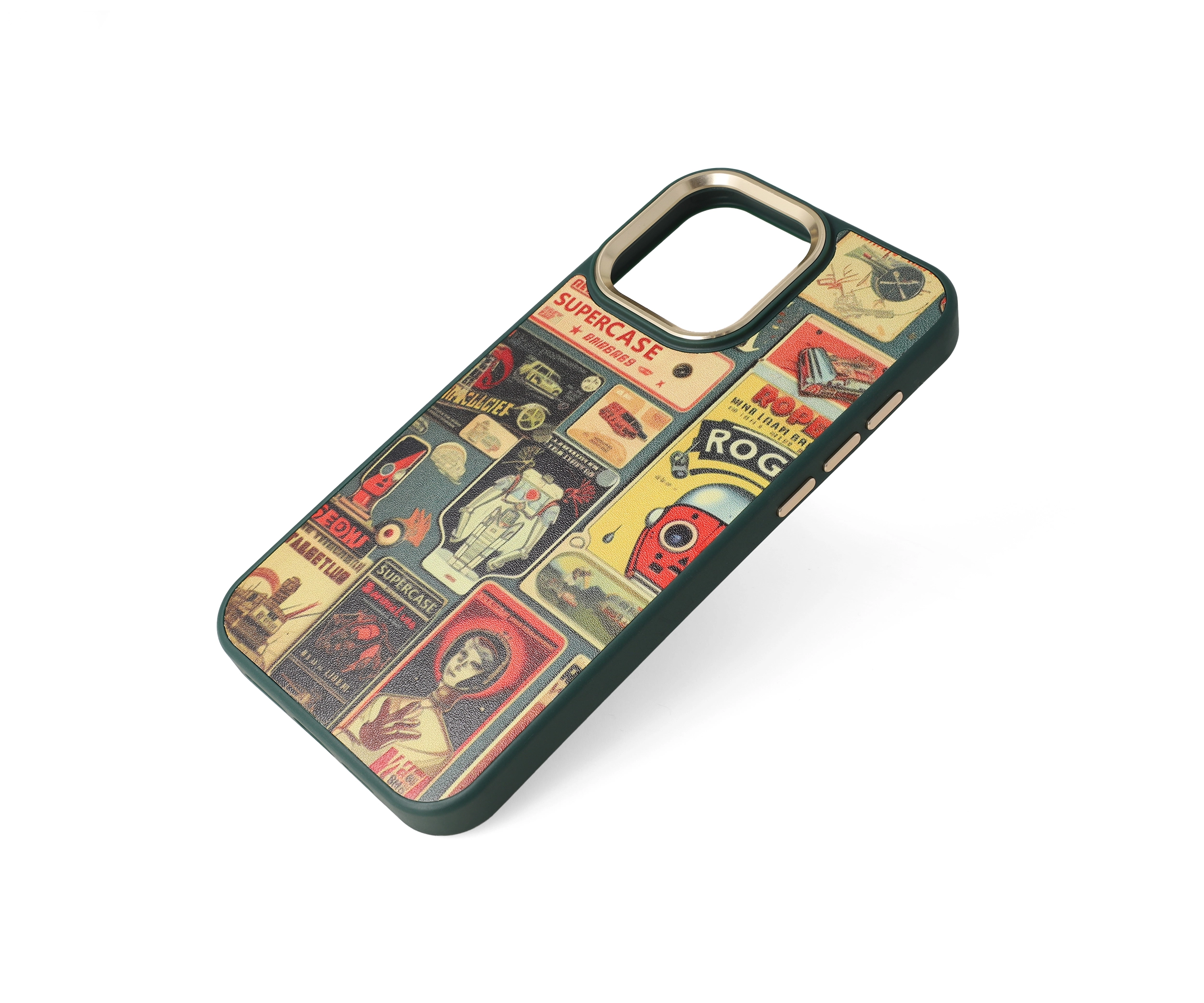 Printed Embossed Elegance iPhone 15 Pro Max Case