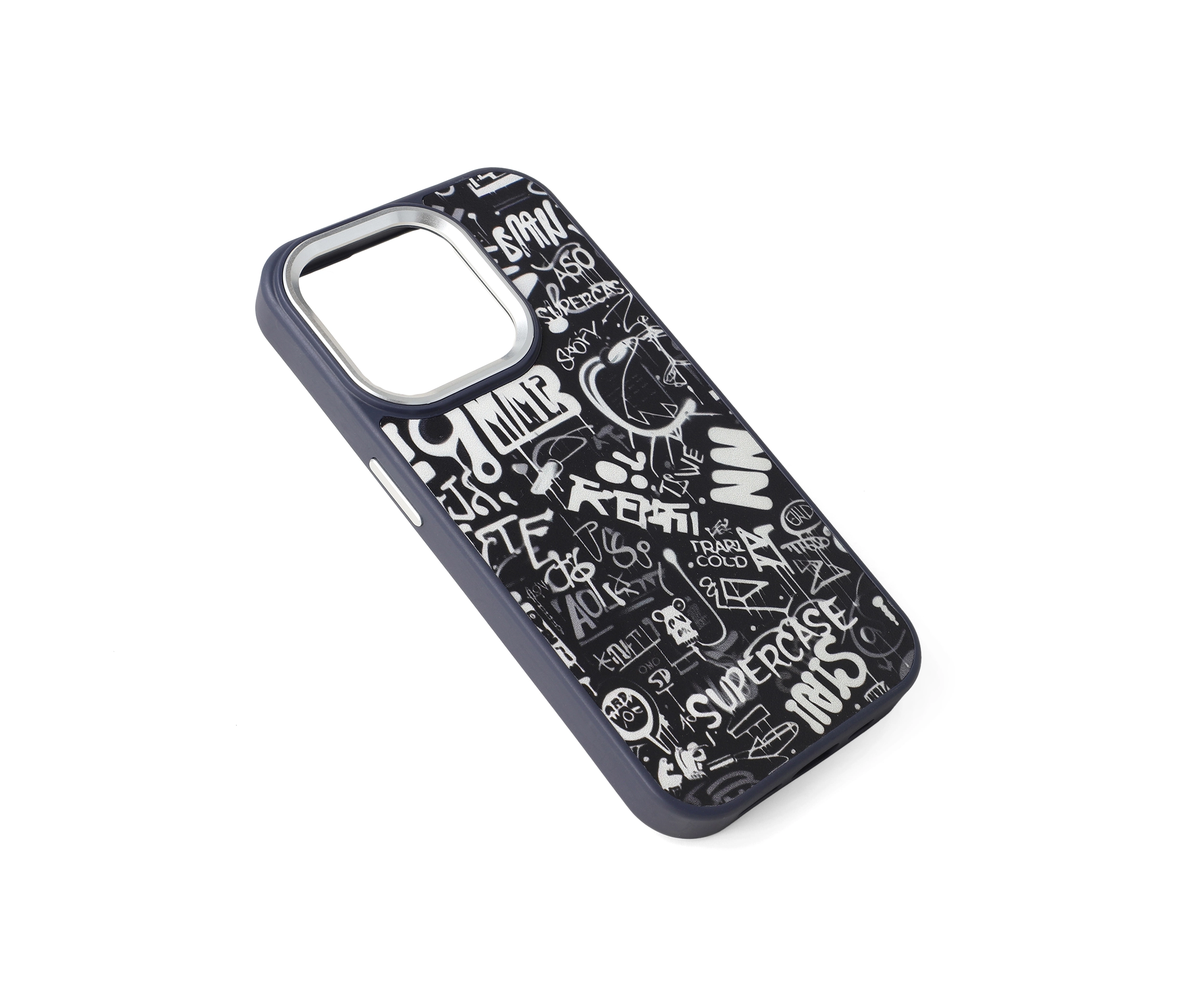 Printed Embossed Elegance iPhone 15 Pro Case