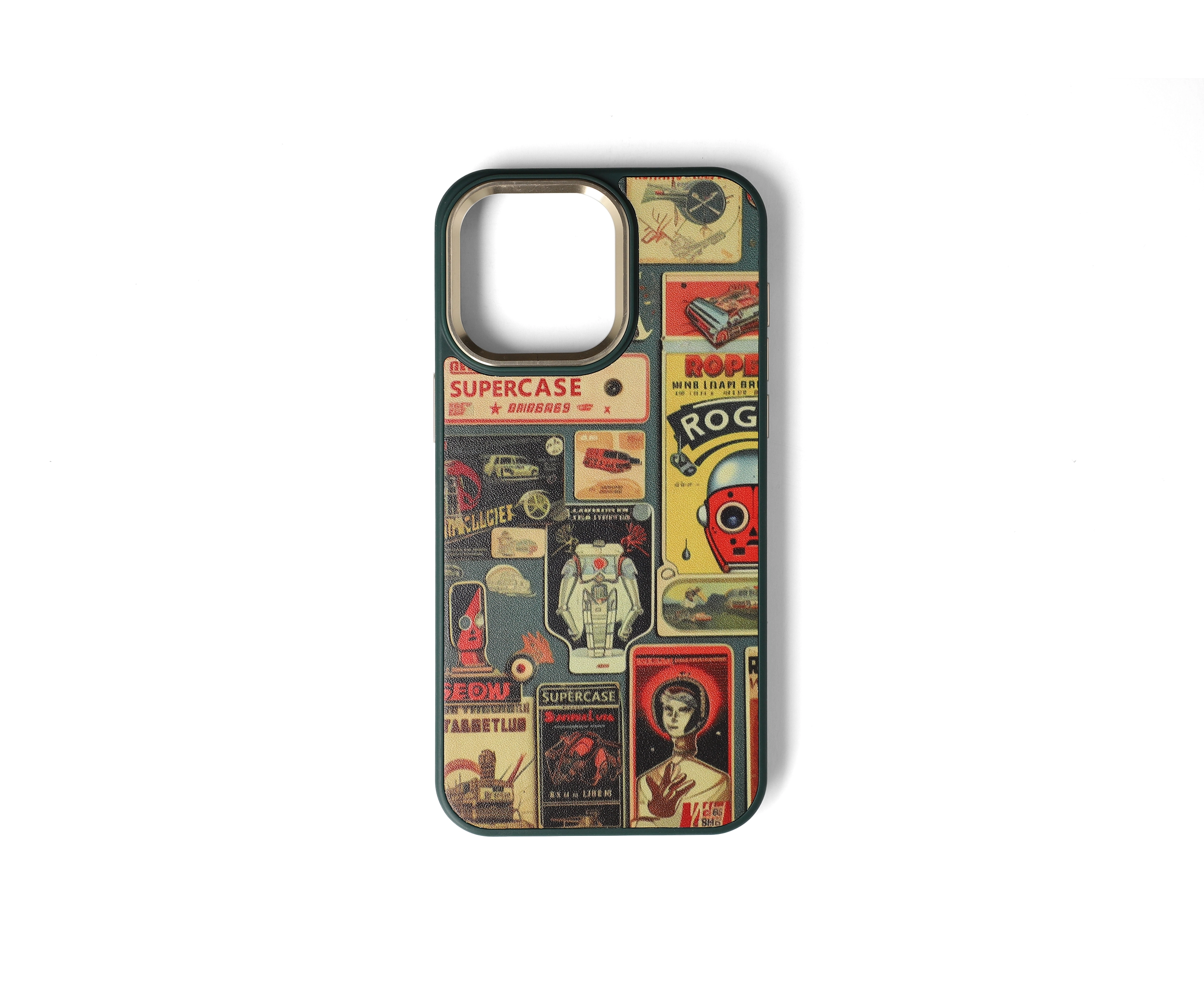 Printed Embossed Elegance iPhone 15 Pro Max Case