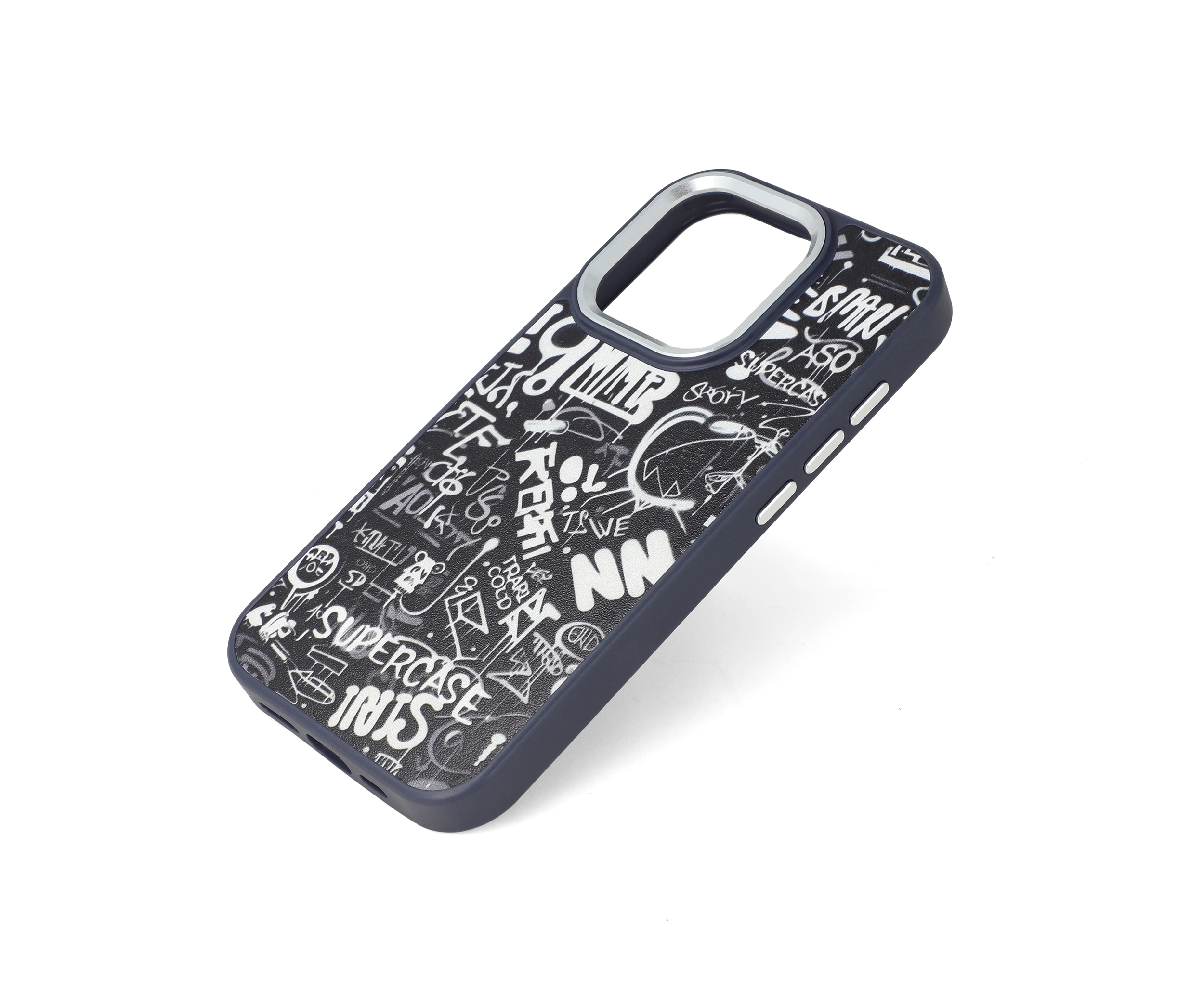 Printed Embossed Elegance iPhone 15 Pro Case