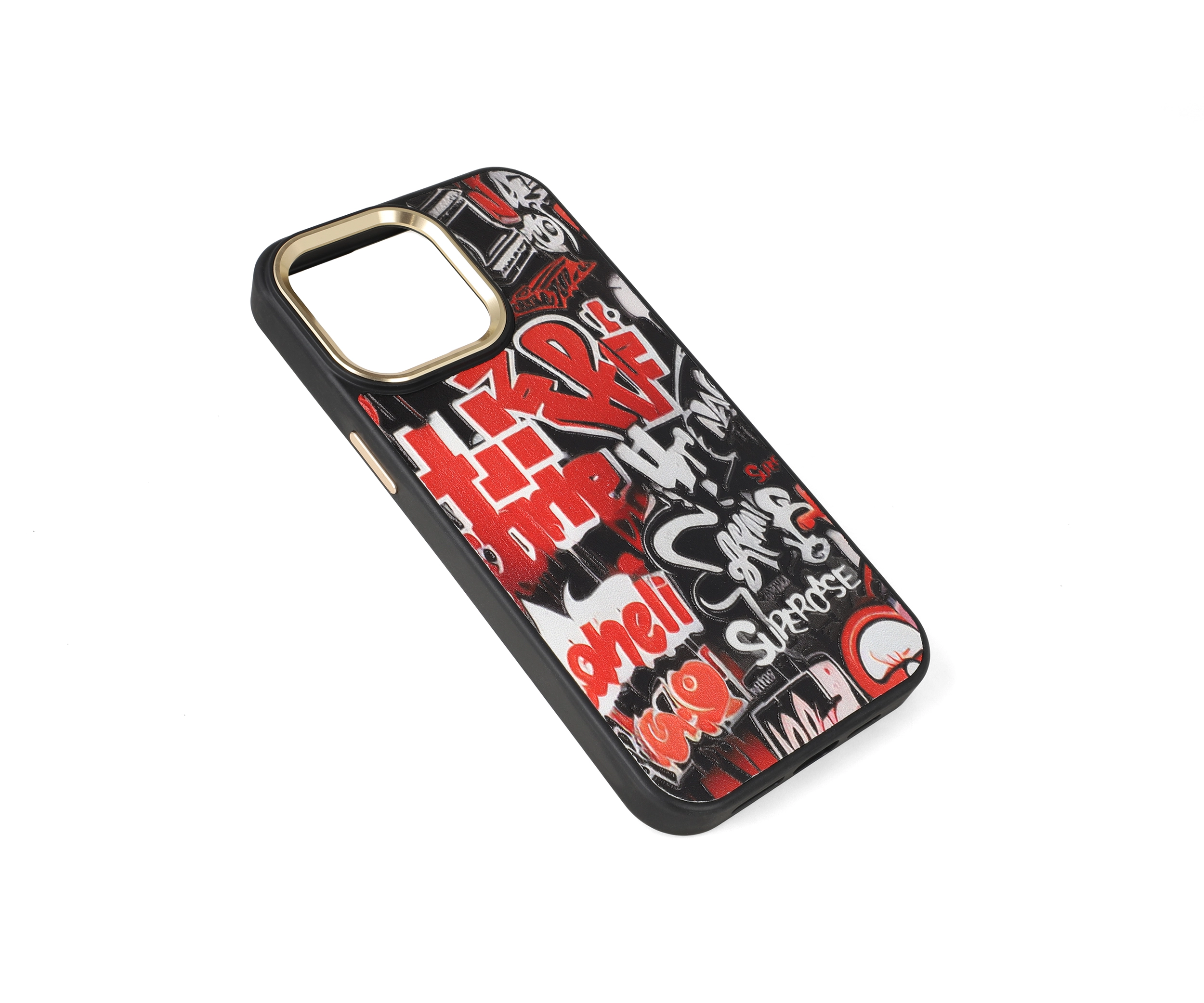 Printed Embossed Elegance iPhone 15 Pro Max Case