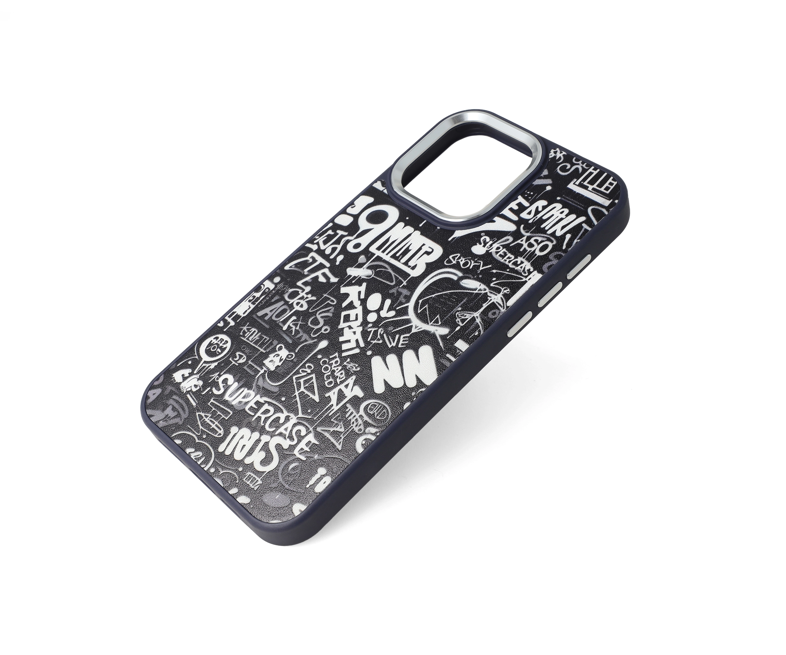 Printed Embossed Elegance iPhone 15 Pro Max Case