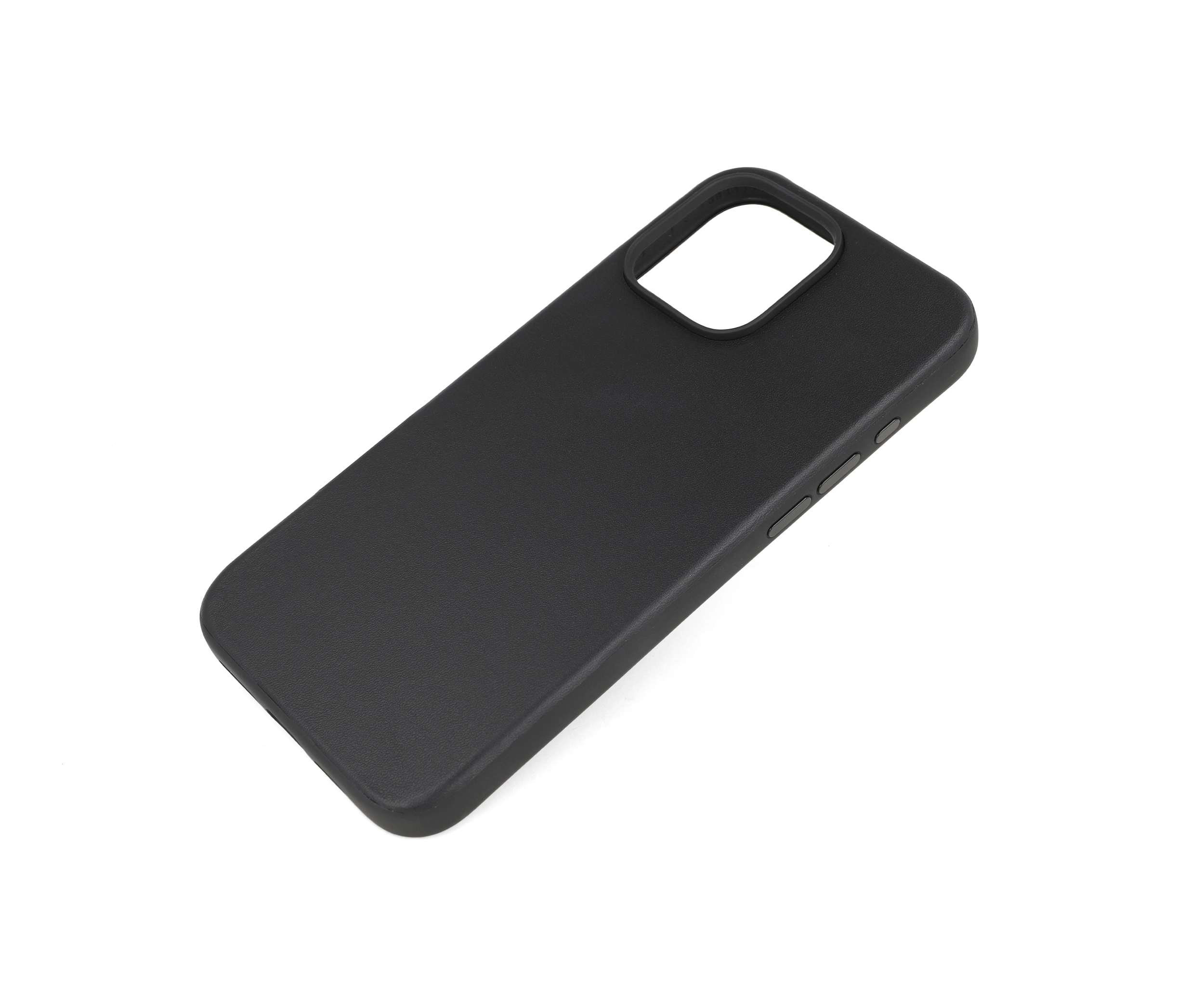 iPhone 16 Pro Max Black Leather Case