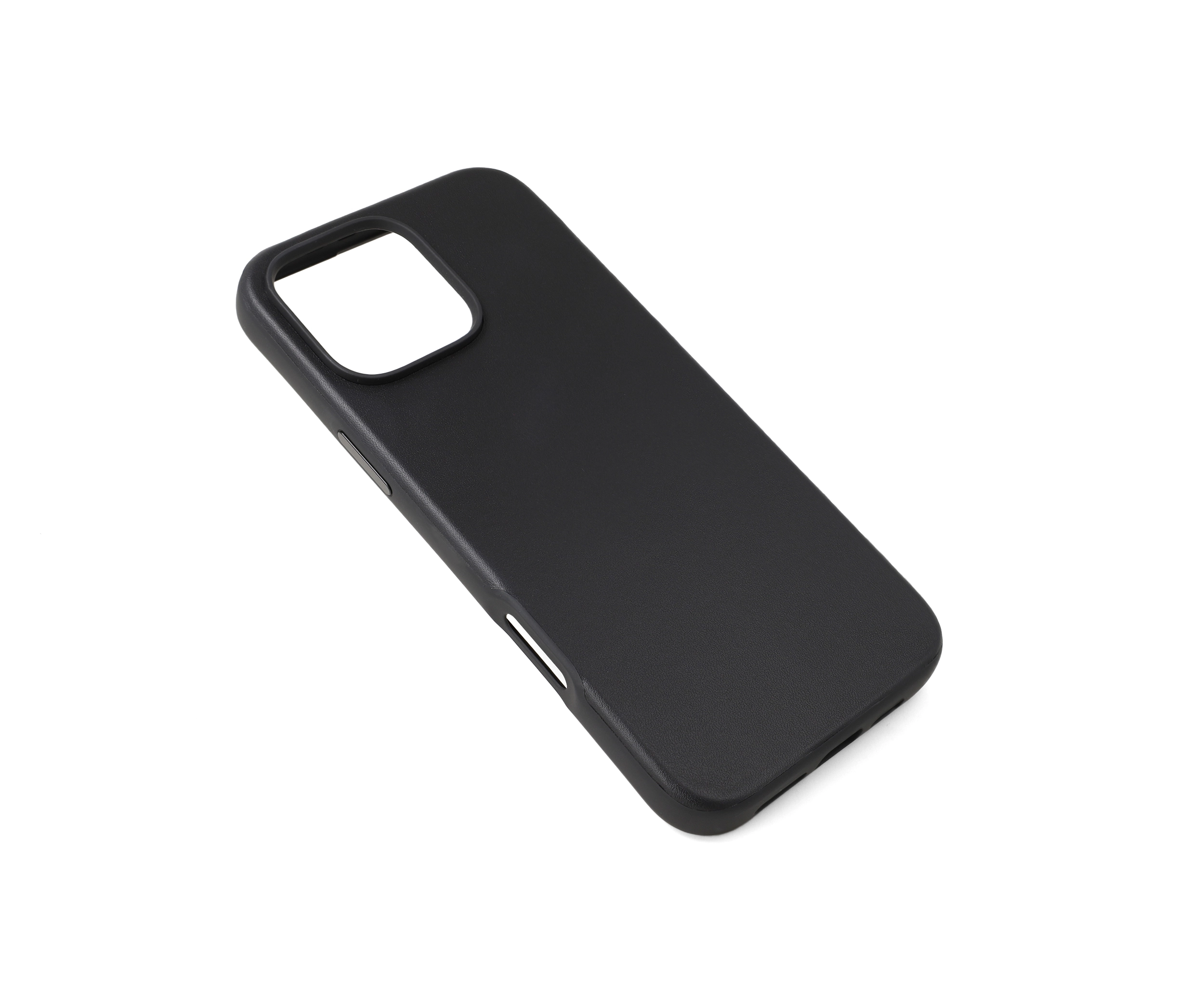 iPhone 16 Pro Max Black Leather Case