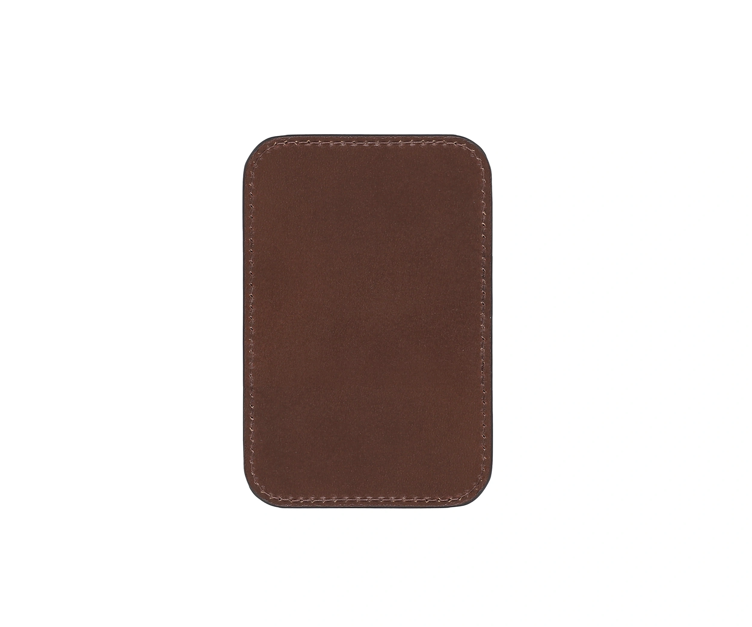 magnetic card holder brown